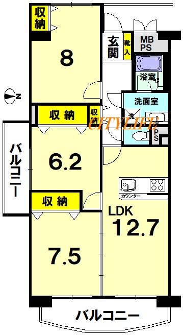 ネオコーポラス島ノ内Ｂ棟