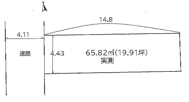 西ノ京月輪町　建築条件なし売土地
