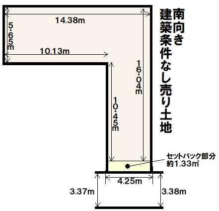西ノ京池ノ内町　建築条件なし売土地