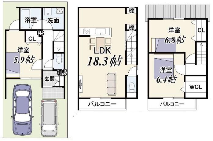 西ノ京内畑町　新築一戸建